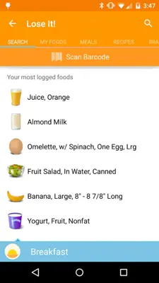 Lose It! android App screenshot 1